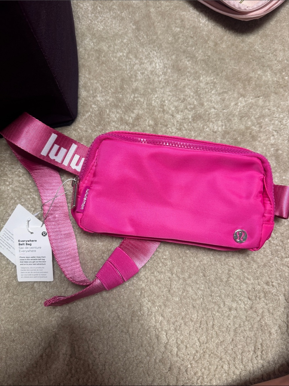 lululemon athletica Everywhere Belt Bag — Bright Pink